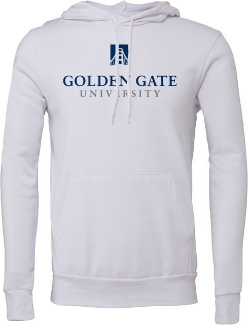 Golden Gate Bella + Canvas Fleece Hood Golden Gate University Stacked - ONLINE ONLY