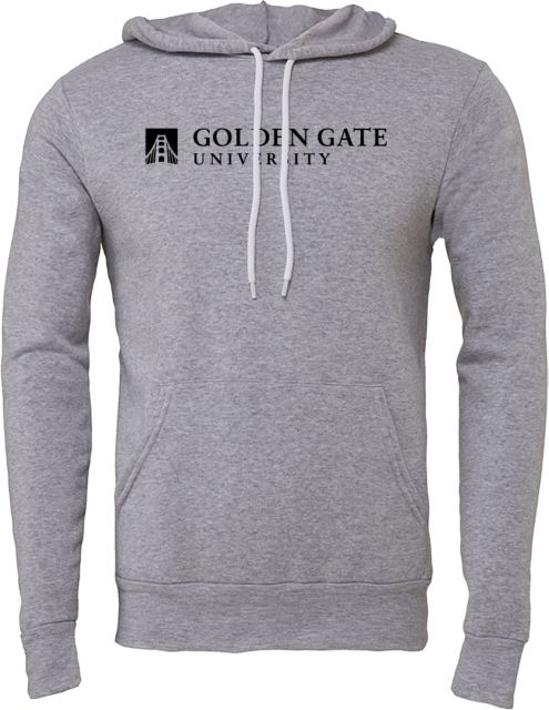 Golden Gate Bella + Canvas Fleece Hood Golden Gate University Stack Left - ONLINE ONLY