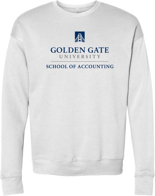Golden Gate Bella + Canvas Fleece Crew School of Accounting - Golden Gate University - ONLINE ONLY