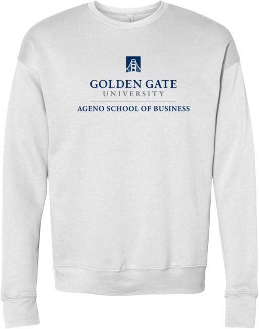 Golden Gate Bella + Canvas Fleece Crew Agneo School of Business - Golden Gate University - ONLINE ONLY