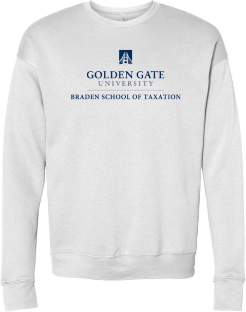 Golden Gate Bella + Canvas Fleece Crew Braden School of Taxation - Golden Gate University - ONLINE ONLY