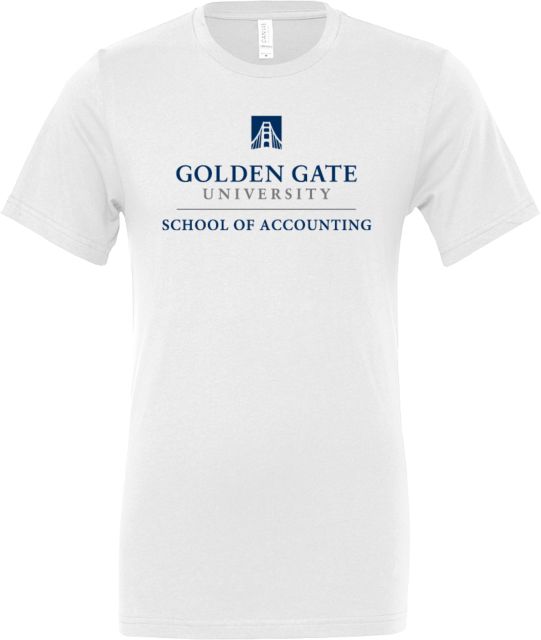 Golden Gate Bella + Canvas Jersey Cotton T Shirt School of Accounting - Golden Gate University - ONLINE ONLY