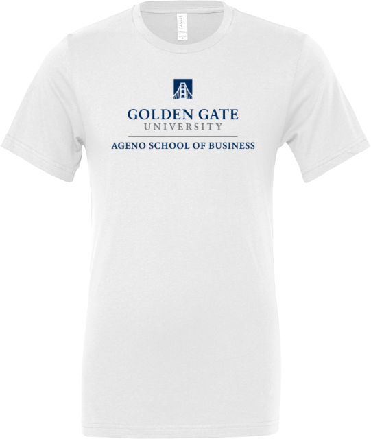 Golden Gate Bella + Canvas Jersey Cotton T Shirt Agneo School of Business - Golden Gate University - ONLINE ONLY