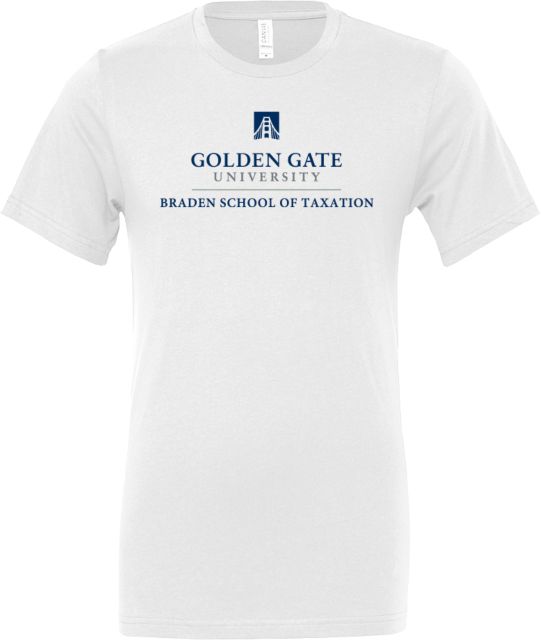Golden Gate Bella + Canvas Jersey Cotton T Shirt Braden School of Taxation - Golden Gate University - ONLINE ONLY