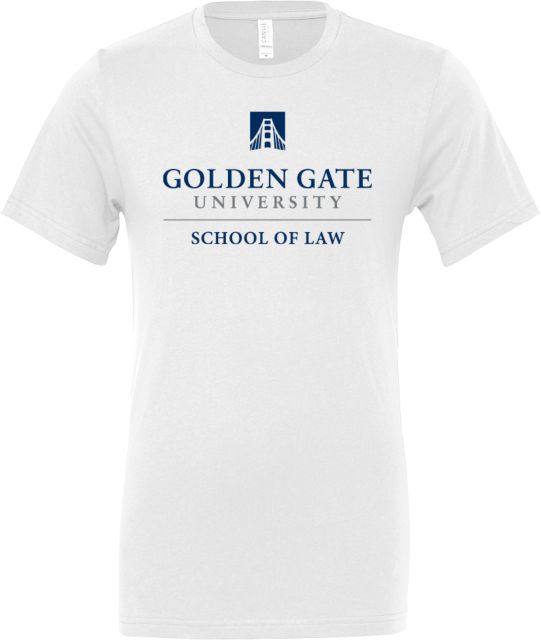Golden Gate Bella + Canvas Jersey Cotton T Shirt School of Law - Golden Gate University - ONLINE ONLY