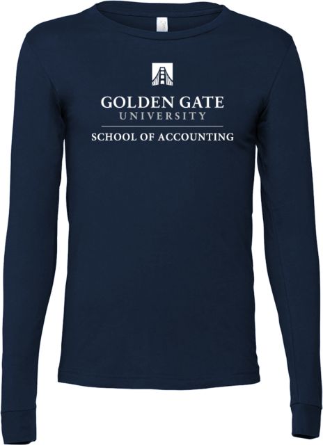 Golden Gate Bella + Canvas Jersey Cotton Long Sleeve T Shirt School of Accounting - Golden Gate University - ONLINE ONLY