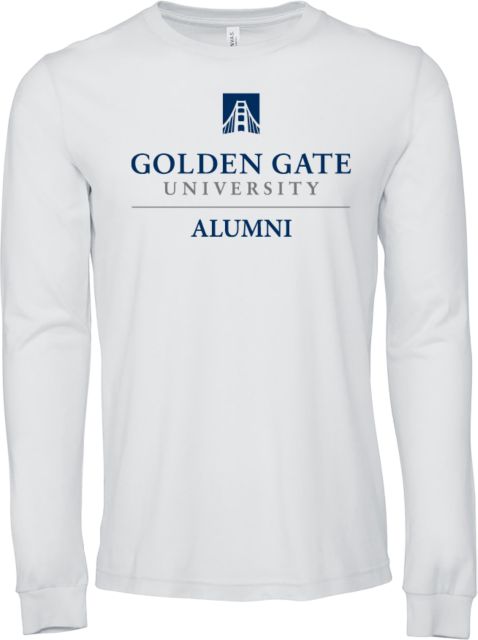 Golden Gate Bella + Canvas Jersey Cotton Long Sleeve T Shirt Alumni - Golden Gate University - ONLINE ONLY