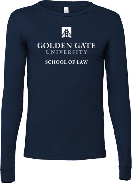 Golden Gate Bella + Canvas Jersey Cotton Long Sleeve T Shirt School of Law - Golden Gate University - ONLINE ONLY