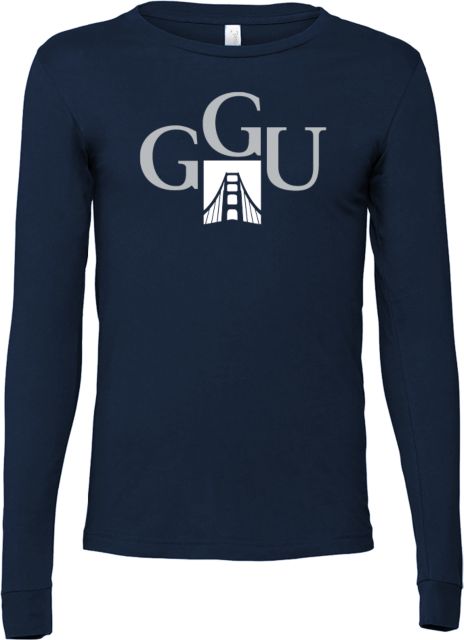 Golden Gate Bella + Canvas Jersey Cotton Long Sleeve T Shirt Golden Gate University Insignia - ONLINE ONLY