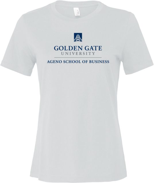 Golden Gate Bella + Canvas Womens Relaxed Cotton T Shirt Agneo School of Business - Golden Gate University - ONLINE ONLY