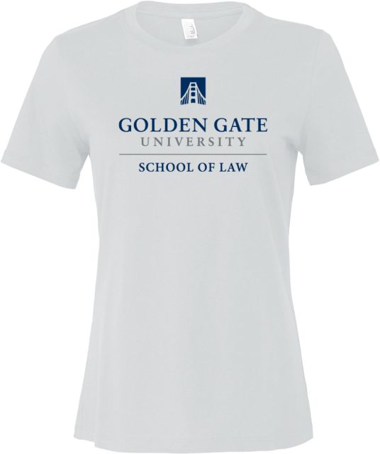 Golden Gate Bella + Canvas Womens Relaxed Cotton T Shirt School of Law - Golden Gate University - ONLINE ONLY