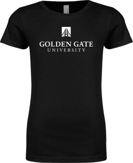 Golden Gate Next Level Girls Fashion Fit T Shirt Golden Gate University Stacked - ONLINE ONLY