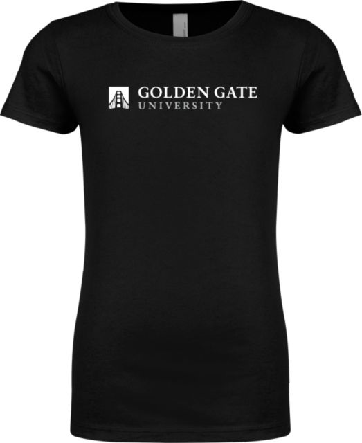 Golden Gate Next Level Girls Fashion Fit T Shirt Golden Gate University Stack Left - ONLINE ONLY