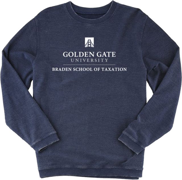 Golden Gate Boxercraft Womens Corded Crew Braden School of Taxation - Golden Gate University - ONLINE ONLY