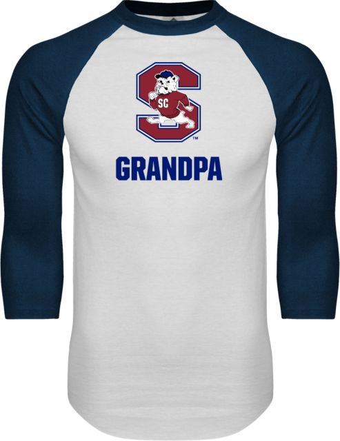 South Carolina State Raglan Baseball T Shirt Grandpa - ONLINE ONLY
