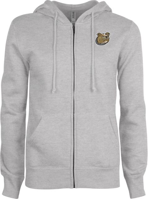 Bryant ENZA Ladies Fleece Full Zip Hoodie Bulldog Head - ONLINE ONLY