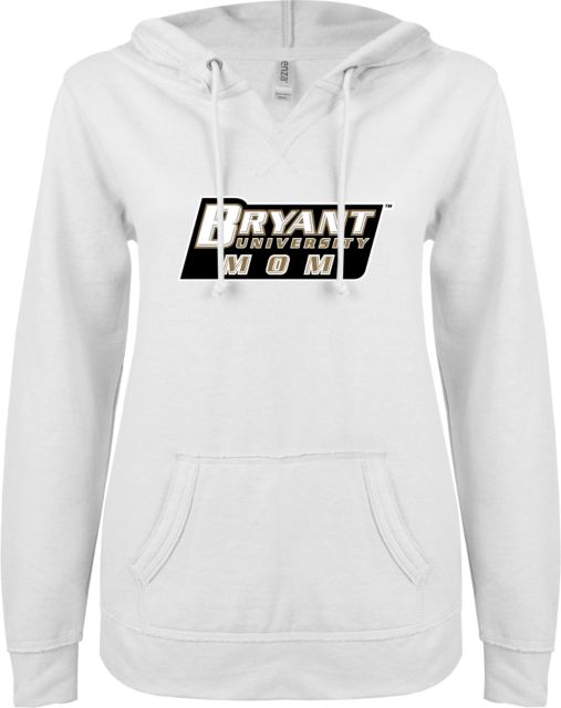 Bryant ENZA Womens V Notch Raw Edge Fleece Hoodie Mom - ONLINE ONLY