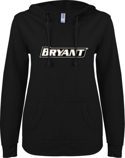Bryant ENZA Womens V Notch Raw Edge Fleece Hoodie Bryant - ONLINE ONLY