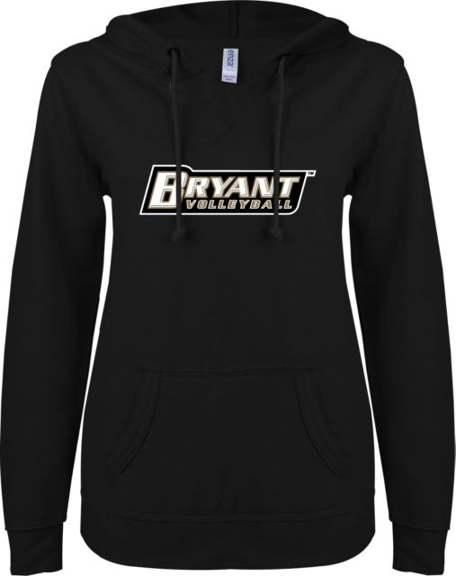 Bryant ENZA Womens V Notch Raw Edge Fleece Hoodie Volleyball - ONLINE ONLY