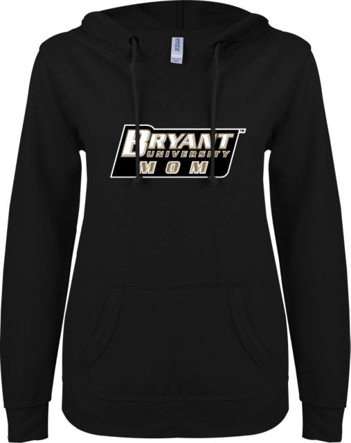 Bryant ENZA Womens V Notch Raw Edge Fleece Hoodie Mom - ONLINE ONLY
