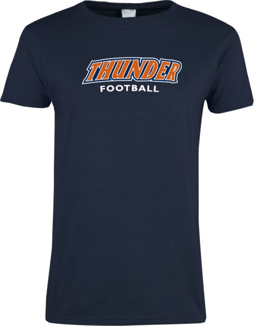 Wheaton College IL Ladies T Shirt Thunder Football - ONLINE ONLY