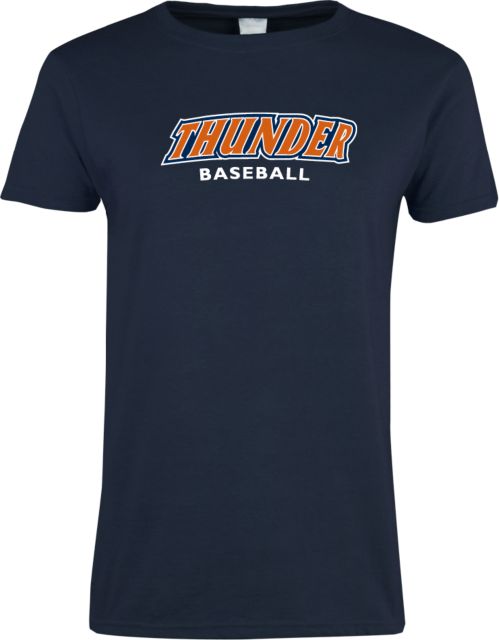 Wheaton College IL Ladies T Shirt Thunder Baseball - ONLINE ONLY