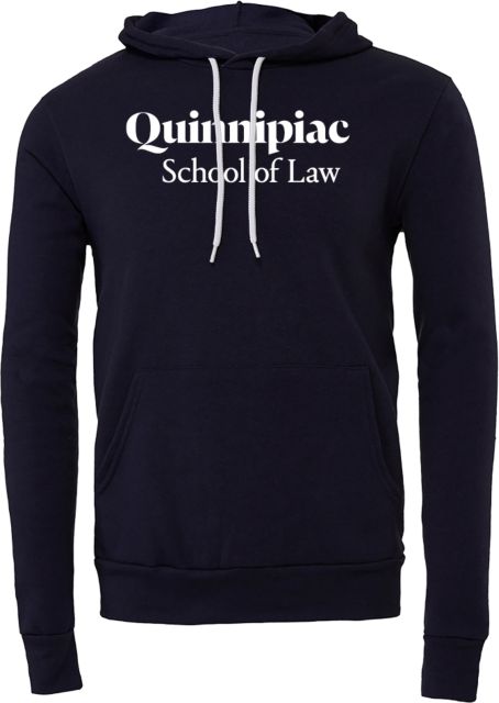 Quinnipiac Bella + Canvas Fleece Hood Quinnipiac School of Law - ONLINE ONLY