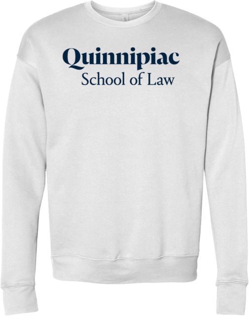Quinnipiac Bella + Canvas Fleece Crew Quinnipiac School of Law - ONLINE ONLY