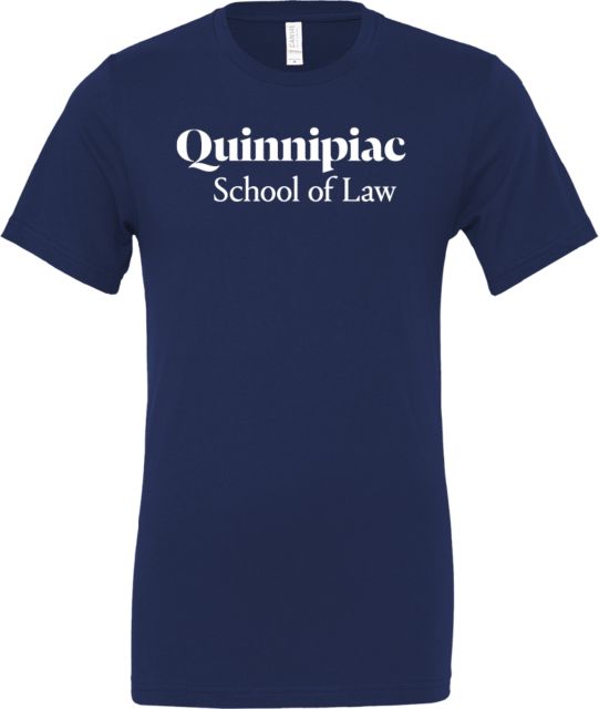 Quinnipiac Bella + Canvas Jersey Cotton T Shirt Quinnipiac School of Law - ONLINE ONLY