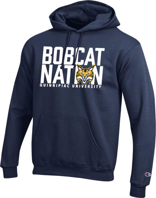 Quinnipiac Champion Fleece Hoodie Bobcat Nation - ONLINE ONLY