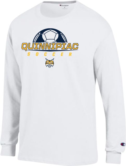 Quinnipiac Champion Long Sleeve T Shirt Soccer Half Ball - ONLINE ONLY