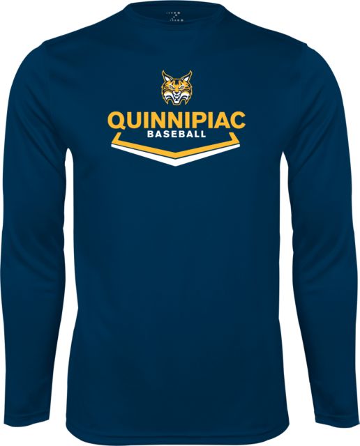 Quinnipiac Performance Longsleeve Shirt Baseball Plate - ONLINE ONLY