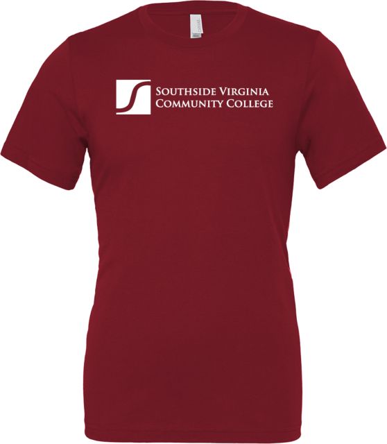 Virginia CC System Bella + Canvas Cardinal Jersey Cotton T Shirt Southside Virginia Community College - ONLINE ONLY