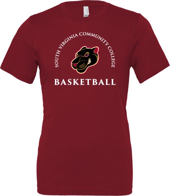 Virginia CC System Bella + Canvas Cardinal Jersey Cotton T Shirt Basketball - Southside Virginia Community College - ONLINE ONLY
