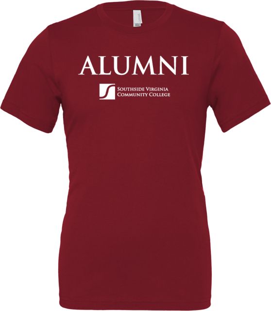 Virginia CC System Bella + Canvas Cardinal Jersey Cotton T Shirt Alumni - Southside Virginia Community College - ONLINE ONLY