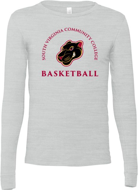 Virginia CC System Bella + Canvas Ash Jersey Cotton Long Sleeve T Shirt Basketball - Southside Virginia Community College - ONLINE ONLY