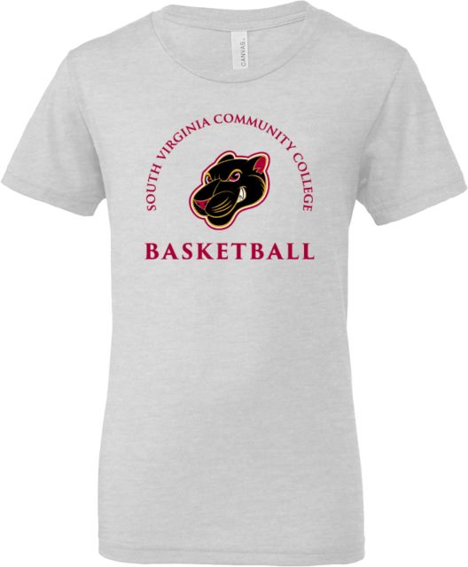 Virginia CC System Bella + Canvas Youth Ash Jersey T Shirt Basketball - Southside Virginia Community College - ONLINE ONLY