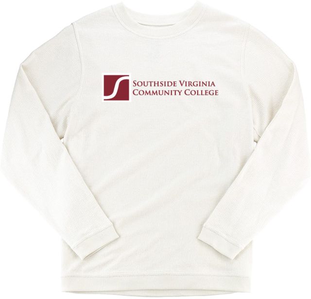 Virginia CC System Boxercraft Womens Cream Corded Crew Southside Virginia Community College - ONLINE ONLY