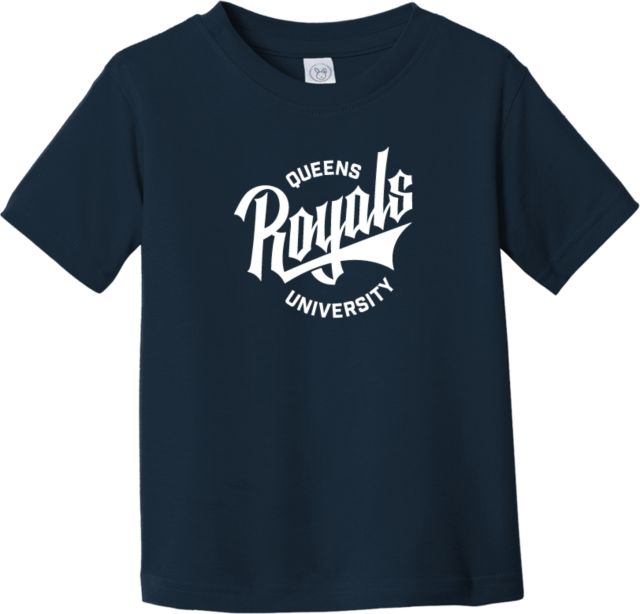 Queens U of Charlotte Toddler T Shirt Royals Queens University Wordmark - ONLINE ONLY