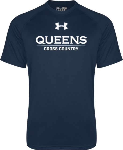 Queens U of Charlotte Under Armour Tech Tee UA - Queens Cross Country - ONLINE ONLY