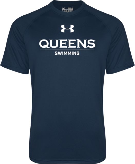 Queens U of Charlotte Under Armour Tech Tee UA - Queens Swimming - ONLINE ONLY