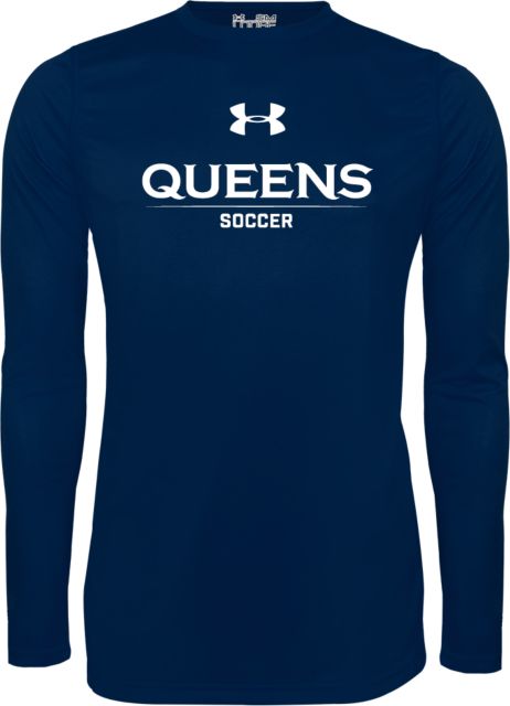 Queens U of Charlotte Under Armour Long Sleeve Tech Tee UA - Queens Soccer - ONLINE ONLY
