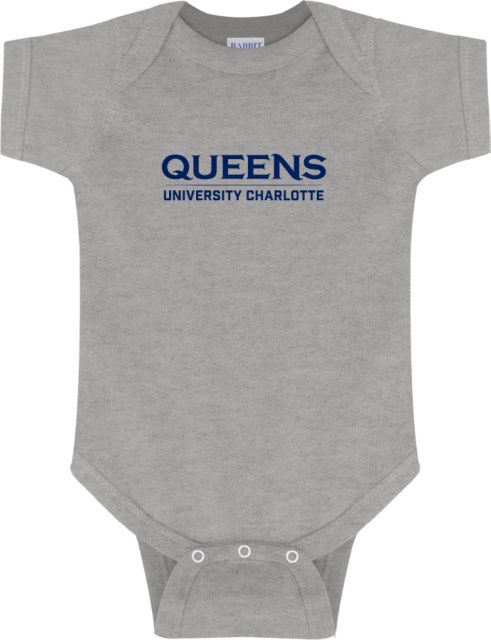 Queens U of Charlotte Infant Bodysuit Queens University Charlotte Athletic Wordmark - ONLINE ONLY