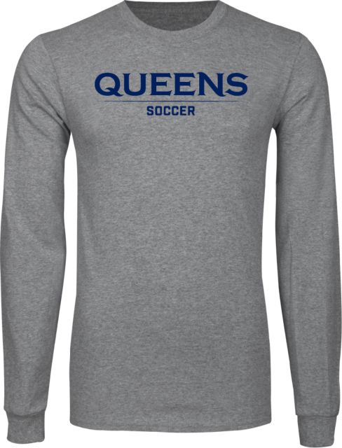 Queens U of Charlotte Long Sleeve T Shirt Queens -  Soccer - ONLINE ONLY