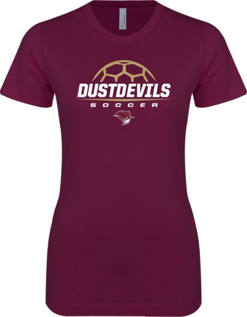 TAMIU Next Level Ladies SoftStyle Junior Fitted Tee Soccer Design - ONLINE ONLY