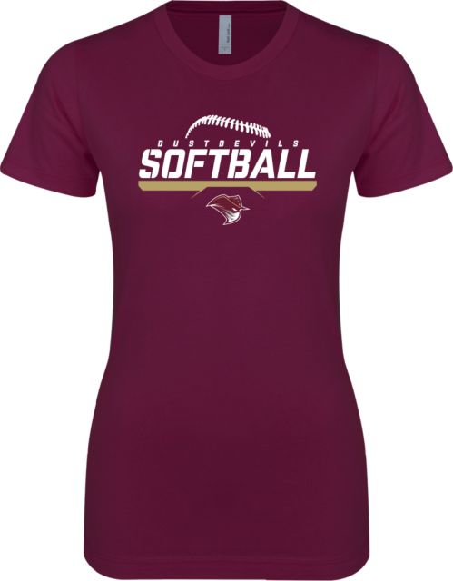 TAMIU Next Level Ladies SoftStyle Junior Fitted Tee Softball Design - ONLINE ONLY