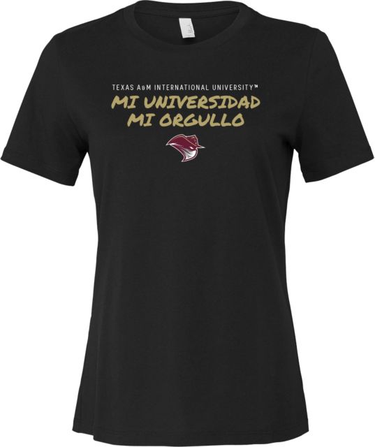 Texas A&M International Bella + Canvas Womens Relaxed Cotton T Shirt Cultura Hispana - ONLINE ONLY