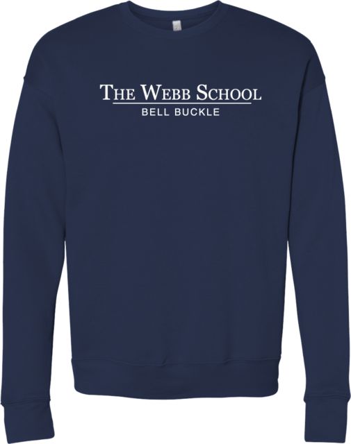 Webb School Bella + Canvas Fleece Crew The Webb School Bell Buckle - ONLINE ONLY