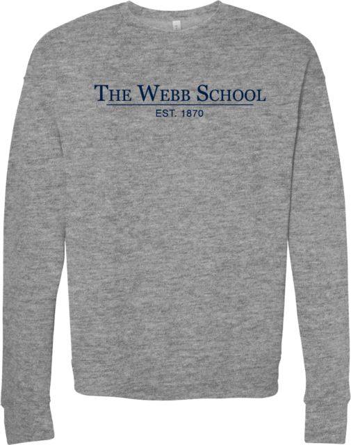 Webb School Bella + Canvas Fleece Crew The Webb School Est 1870 - ONLINE ONLY
