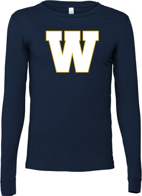 Webb School Bella + Canvas Jersey Cotton Long Sleeve T Shirt Webb Vintage W - ONLINE ONLY